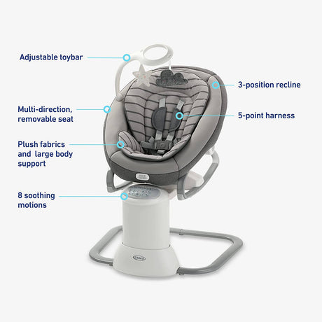 Columpio Graco Soothe My Way con balancín extraíble, Maison - DIGVICE MX