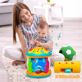 Tsomtto - Juguetes para bebés de 6 a 12 meses Proyector musical 4 en 1 Giratorio - B09TKCGM5V