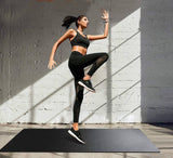 LERYG - Colchoneta de yoga, de ejercicios, de fitness grande Durable, antideslizante, colchonetas de entrenamiento para pisos de gimnasio en casa