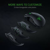 Razer Naga Trinity - Ratón para juegos: Sensor óptico de 16,000 DPI - Iluminación Chroma RGB - Placa lateral intercambiable con configuraciones de 2, 7, 12 botones - Interruptores mecánicos