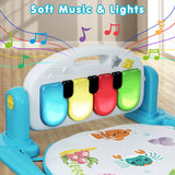 UNIH Baby Gym Play Mat, Kick and Play Piano Gym con Water Mat, Tummy Time Mat, Centro de actividades de luz musical para bebés y niños pequeños, Regalo de cumpleaños Play Mat para recién nacido - DIGVICE MX