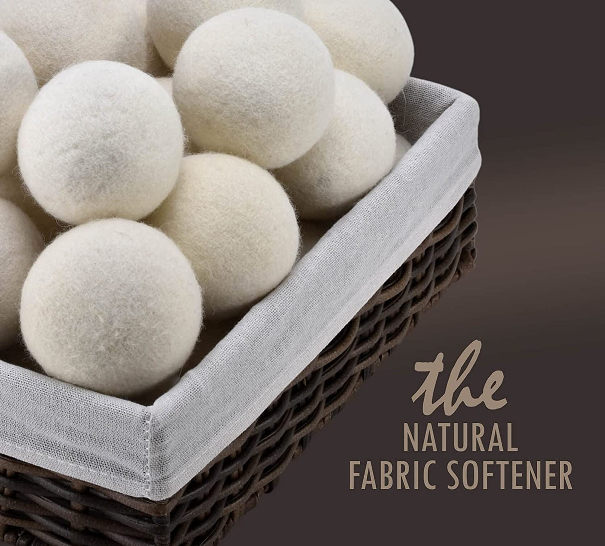 Handy Laundry Bolas de lana para secadora: suavizante de telas natural, reutilizable, reduce las arrugas de la ropa y ahorra tiempo de secado. La bola secadora grande es una mejor alternativa a las bolas de plástico y al suavizante líquido. (Paquete de 6) - DIGVICE MX