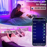 Cozylady Tira de luces LED WiFi de 65.6 pies, tiras de luces LED inteligentes compatibles con Alexa, Google Home, tira de luces LED de sincronización de música RGB inteligente. - DIGVICE MX