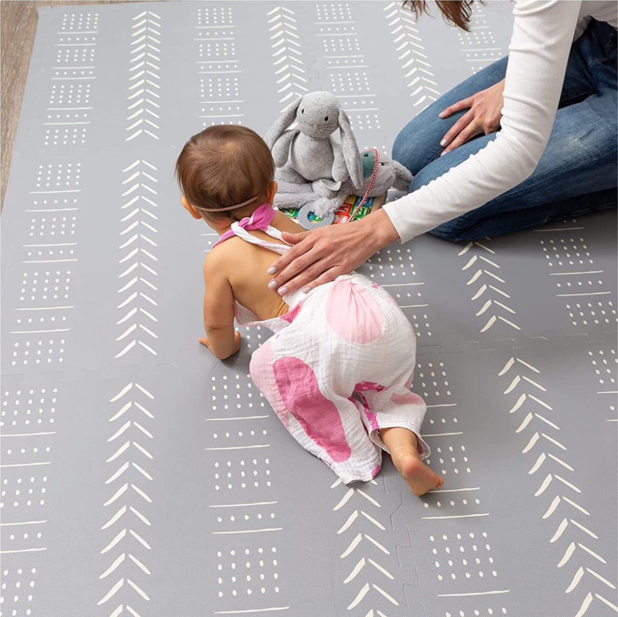 Childlike Behavior - Tapete de juego para bebé, extragrande, no tóxico, de espuma, con baldosas suaves entrelazadas, 72 x 48 pulgadas, tapete de piso para bebés, niños pequeños y niños - DIGVICE MX