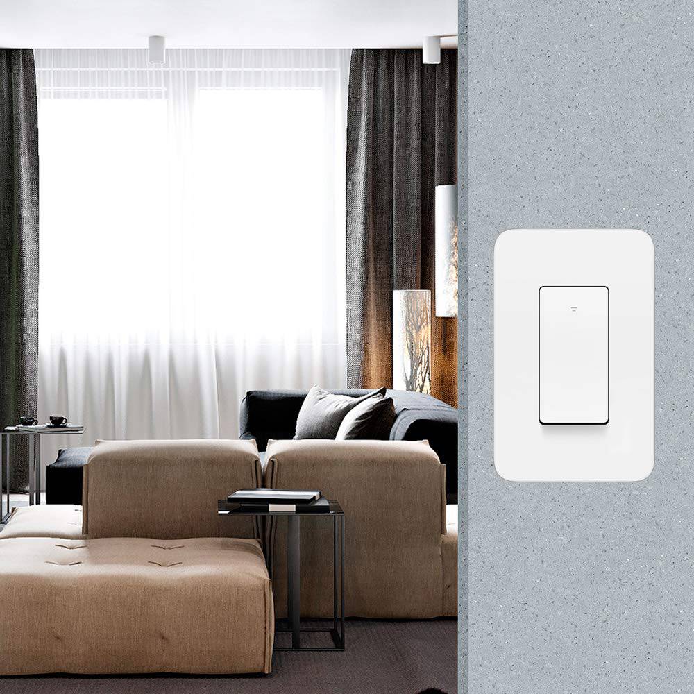 MICMI Interruptor de luz inteligente de 3 vías, compatible con Alexa, Asistente de Google, IFTTT, interruptor de luz WiFi de 3 vías, requiere cable neutro, control remoto de aplicación de configuración de programación, ETL, no requiere concentrador (2) - DIGVICE MX