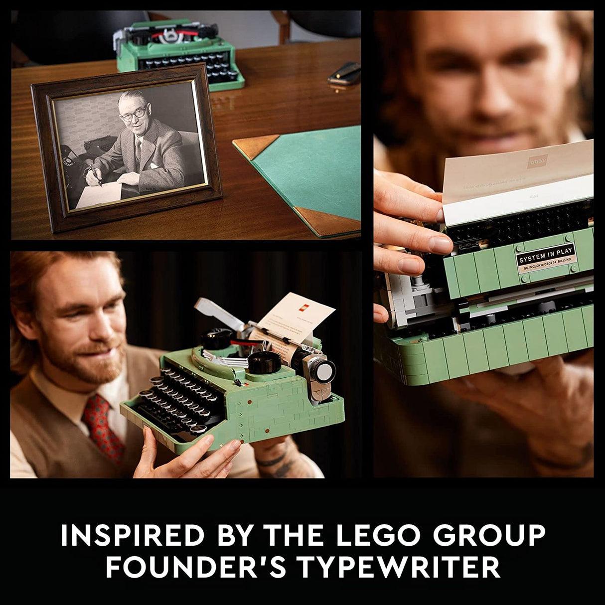 LEGO Ideas Máquina de escribir 21327 Juego de construcción para adultos (2079 piezas)