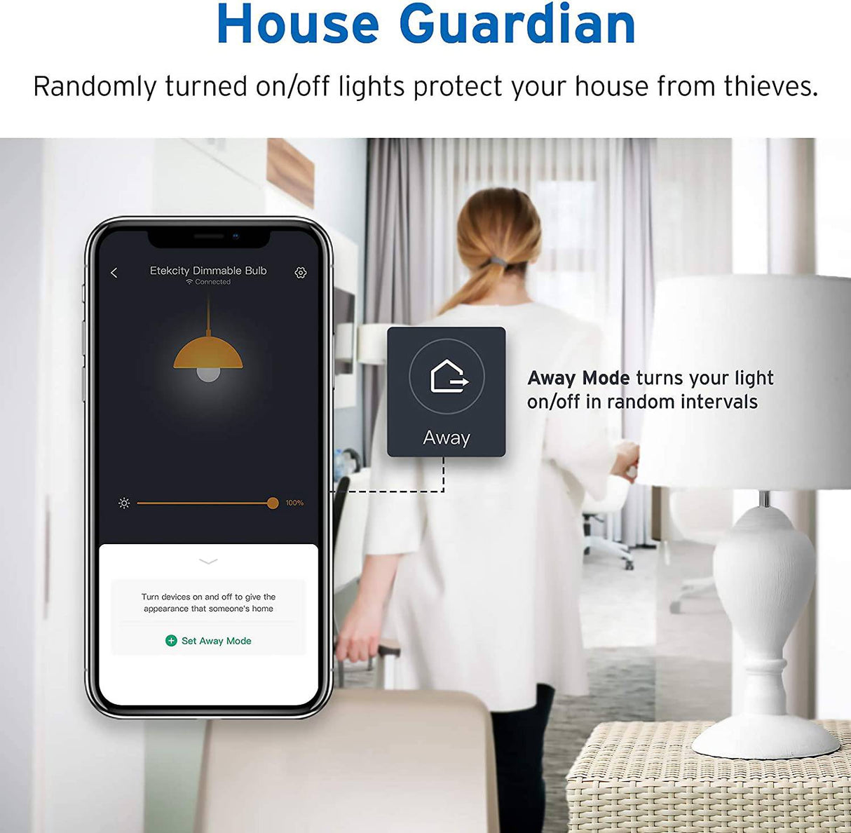Etekcity ESL100 Bombilla inteligente que funciona con Alexa, Google Home e IFTTT, 1 unidad (paquete de 1), blanco suave 2700K 806LM, 9W (equivalente a 60W), no requiere concentrador - DIGVICE MX