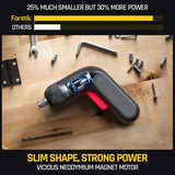 Fanttik Kit Destornillador Inalámbrico 14pcs, Pantalla Digital, Li-ion 2000mAh, 6 Marchas 0.5-6 Nm Juego Destornillador Eléctrico Recargable 3.6V con Cable USB, LED Frontal, Gris - NEX L1 Pro - DIGVICE MX