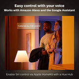 Bombilla de vela LED Philips Hue White Ambiance E12, compatible con Bluetooth y Zigbee (Hue Hub opcional), funciona con Alexa y Google Assistant - DIGVICE MX