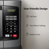 Toshiba EM925A5A-BS Horno de microondas con modo ECO de encendido/apagado de sonido e iluminación LED, 0.9 pies cúbicos/900 W, acero inoxidable negro - DIGVICE MX