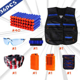 Kit de chaleco táctico para niños para Nerf Guns N-Strike Elite Series