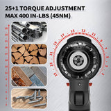 SEYVUM P10 Juego de brocas inalámbricas de 21 V, [Potente motor sin escobillas] [compacto], taladro eléctrico, taladro eléctrico con batería de iones de litio, cargador rápido, velocidad variable, 57 brocas con bolsa de herramientas - DIGVICE MX