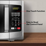 Toshiba - Horno de microondas EM925A5A-SS con modo ECO de encendido/apagado de sonido e iluminación LED, 0.9 Cu. pies/900 W, acero inoxidable - DIGVICE MX