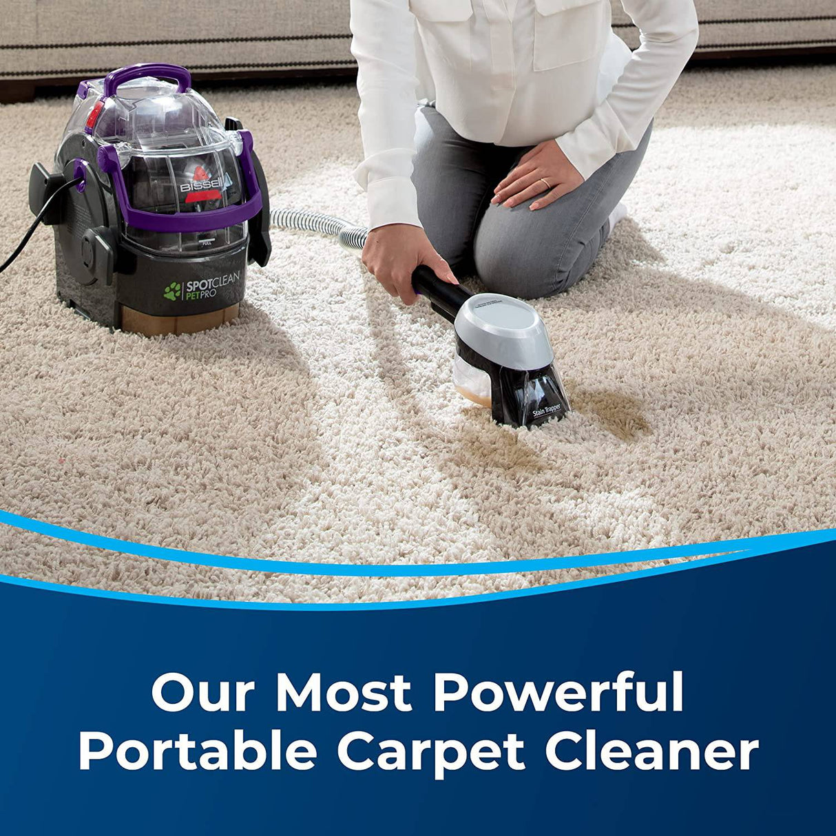 BISSELL SpotClean Pet Pro Limpiador de alfombras portátil, 2458 - DIGVICE MX