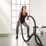 Amazon Basics - Cuerda de entrenamiento para ejercicios de batalla, 30/40/50 pies de largo, 1.5/2 pulgadas de ancho