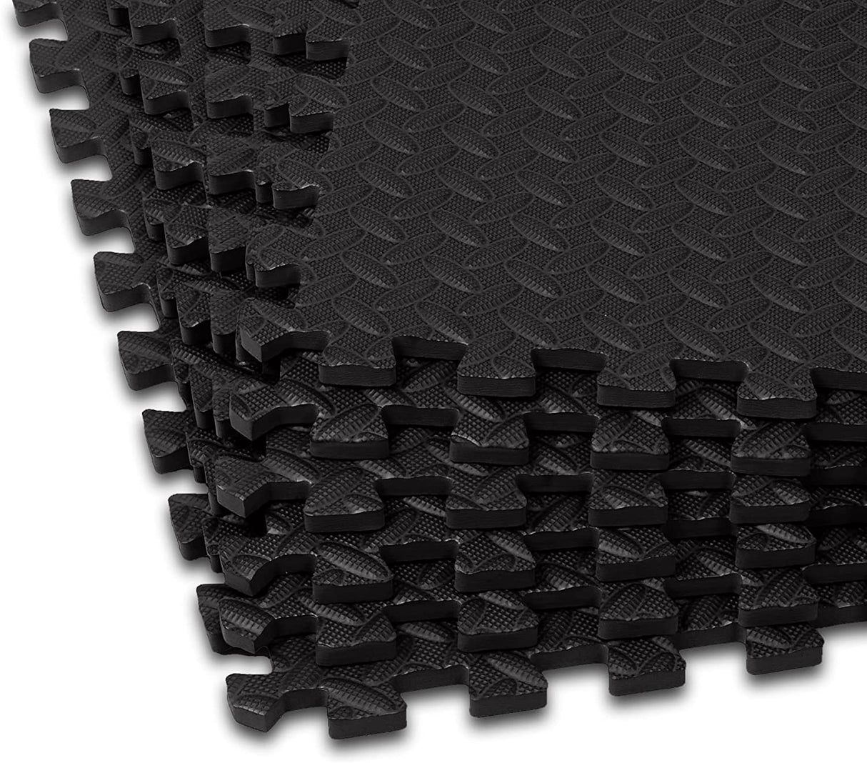 Amazon Basics Baldosas de espuma entrelazadas para hacer ejercicio, gimnasio, paquete de 6, 24 x 24 x 0,5 pulgadas (24 pies cuadrados)