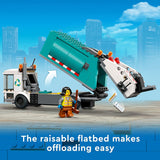 LEGO City Camión de reciclaje 60386 Juego de juguetes de construcción para niños, niños y niñas a partir de 5 años (261 piezas)