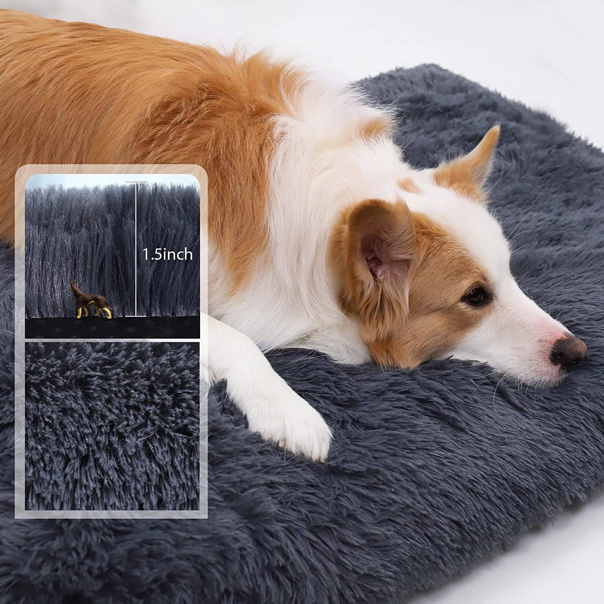 CHAMPETS - Almohadilla para cama de perro, camas para perros grandes, camas suaves de felpa de lujo para mascotas, funda extraíble lavable, alfombrilla resistente al agua para mascotas LARGE - DIGVICE MX