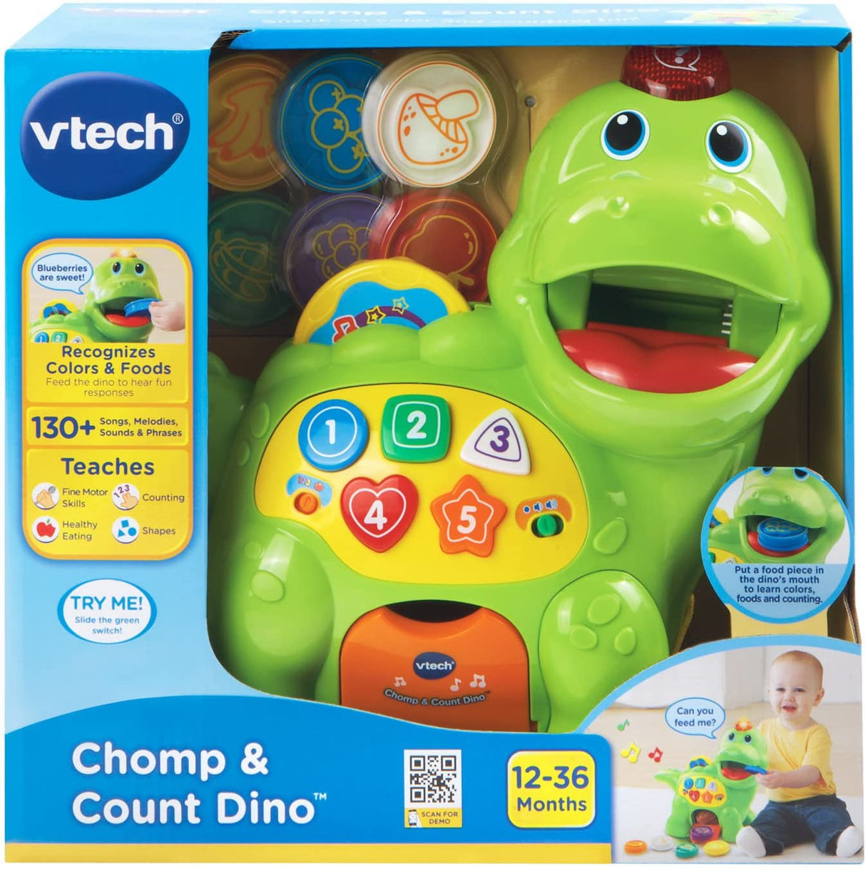 VTech Chomp y Count Dino Green - 80-157700