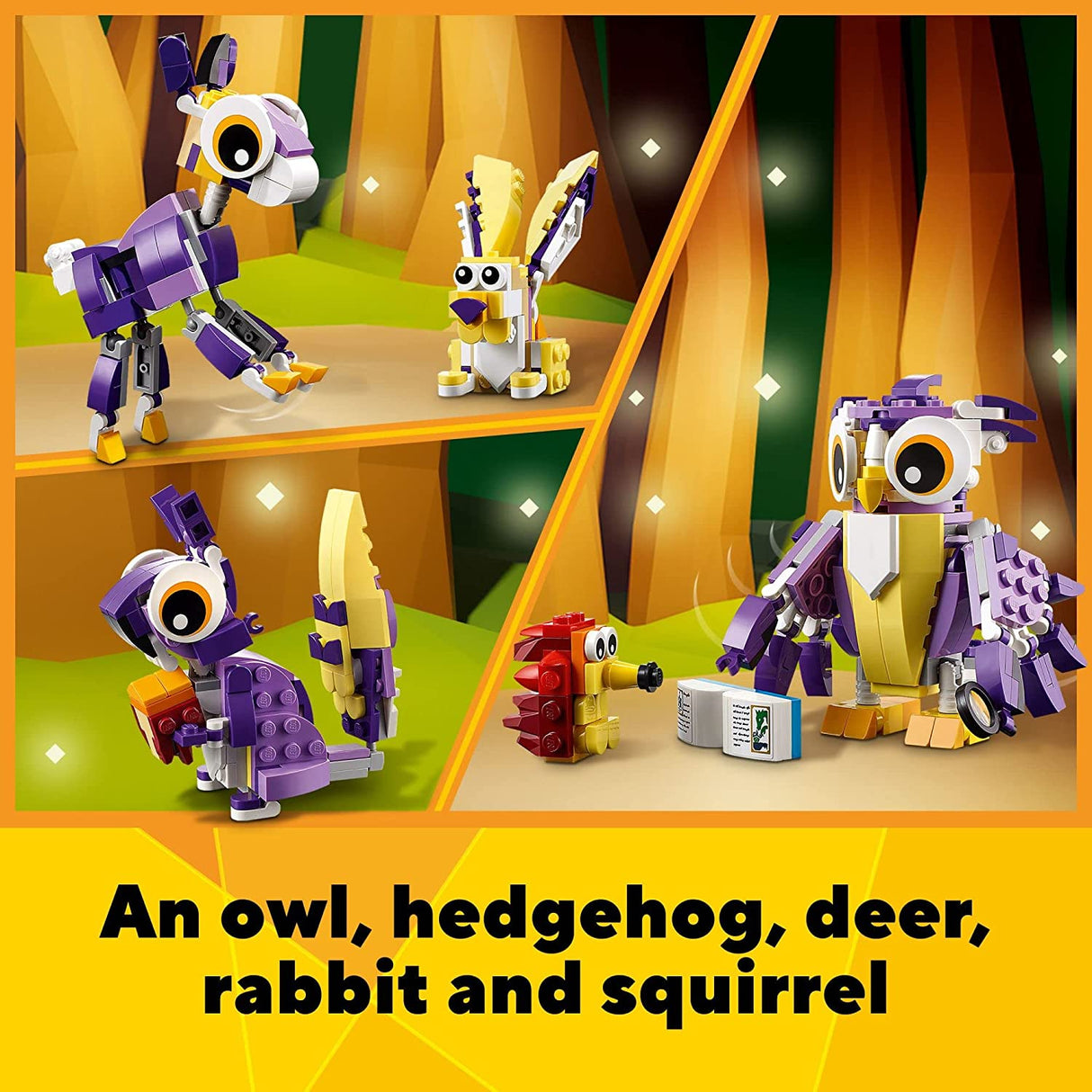 LEGO Creator 3in1 Fantasy Forest Creatures 31125  (175 piezas)