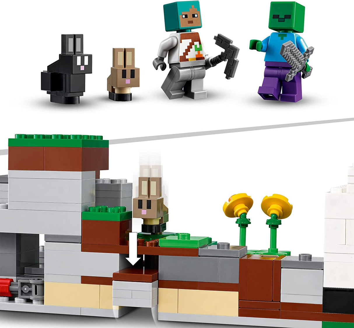 LEGO 21181 Minecraft The Rabbit Ranch House Farm