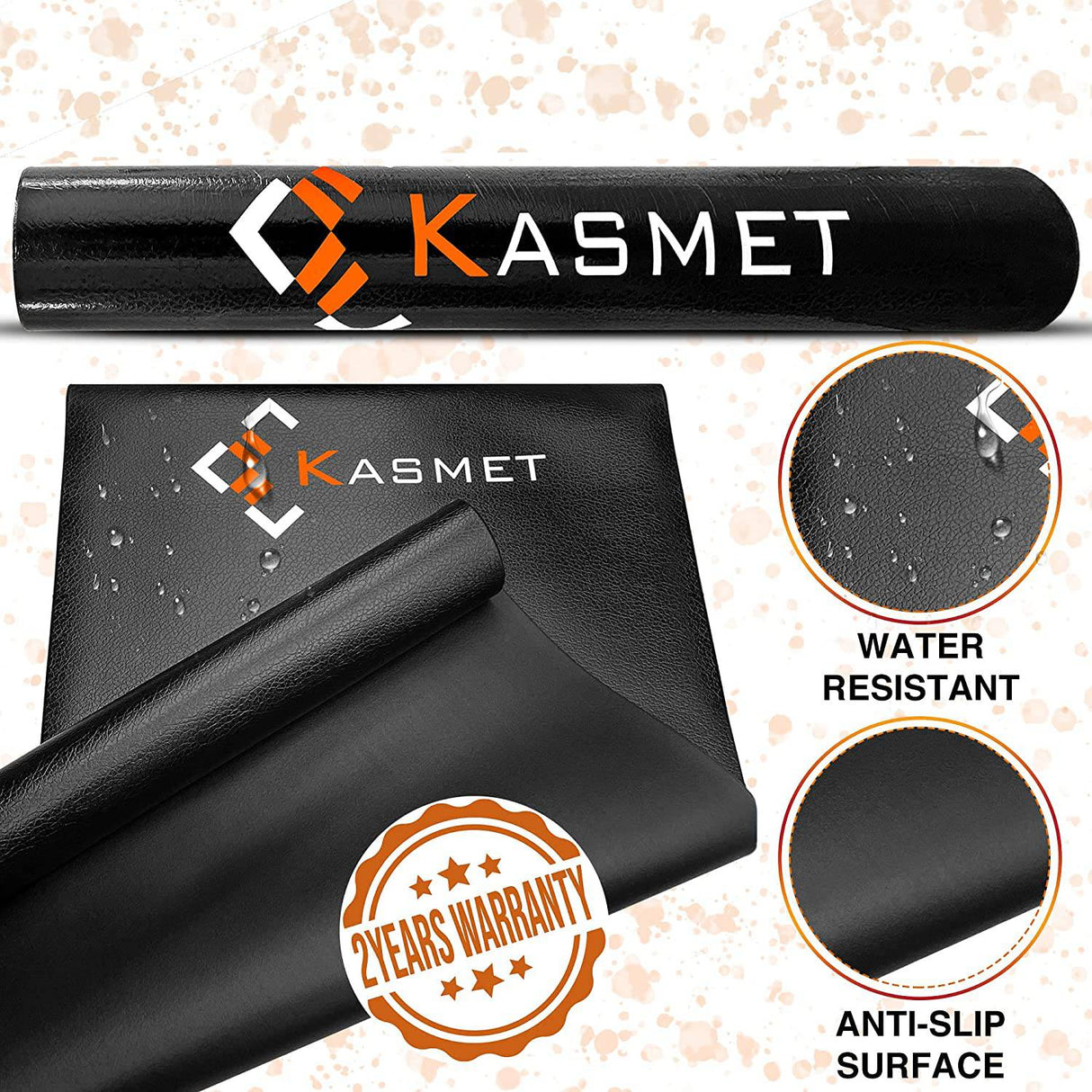 KASMET Tapete para caminadora para piso de madera dura, tapete de gimnasio antideslizante para cualquier equipo de ejercicio en el hogar, tapetes para bicicleta de ejercicio, (XL-96.46x37.8x0.24 in)