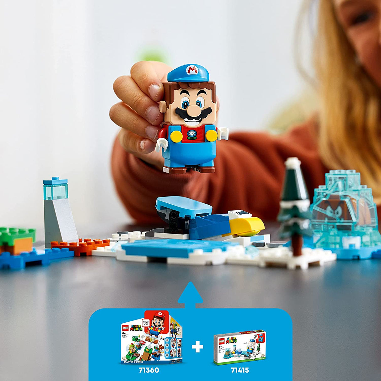 LEGO Super Mario Ice Mario Suit y Frozen World Expansion 71415  (105 piezas)