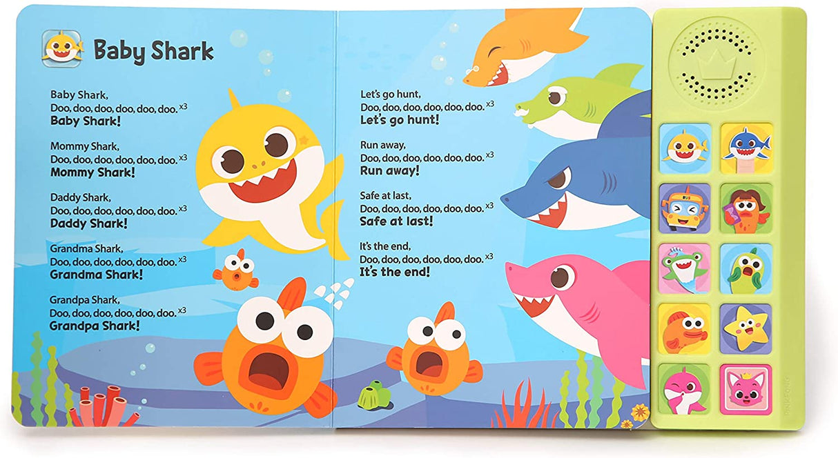 Baby Shark Sing-Alongs Libro de sonido de 10 botones - PFNSB006