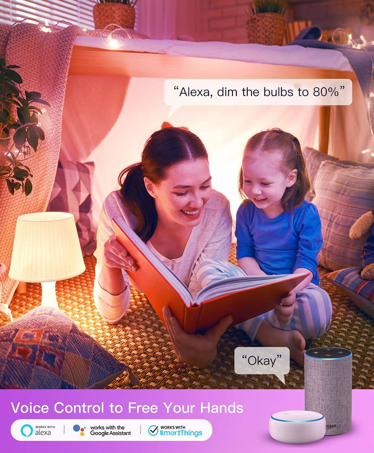 TREATLIFE - Paquete de 4 bombillas inteligentes, TREATLIFE 2,4 GHz sincronización de música que cambia de color, funciona con Alexa Google Home, A19 E26 bombilla LED regulable 9 W 800 lúmenes para decoración de fiestas, iluminación inteligente del hogar - DIGVICE MX