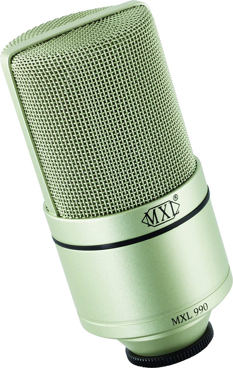 MXL - Micrófono de condensador para instrumentos, conector XLR, champán (MXL-990)