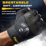 FREETOO - Guantes de entrenamiento, Protección completa de la palma, Ultra ventilados,  Guantes de levantamiento de pesas con almohadillas acolchadas y guantes de gimnasio con agarre de silicona Guantes de entrenamiento duraderos para ejercicio físico