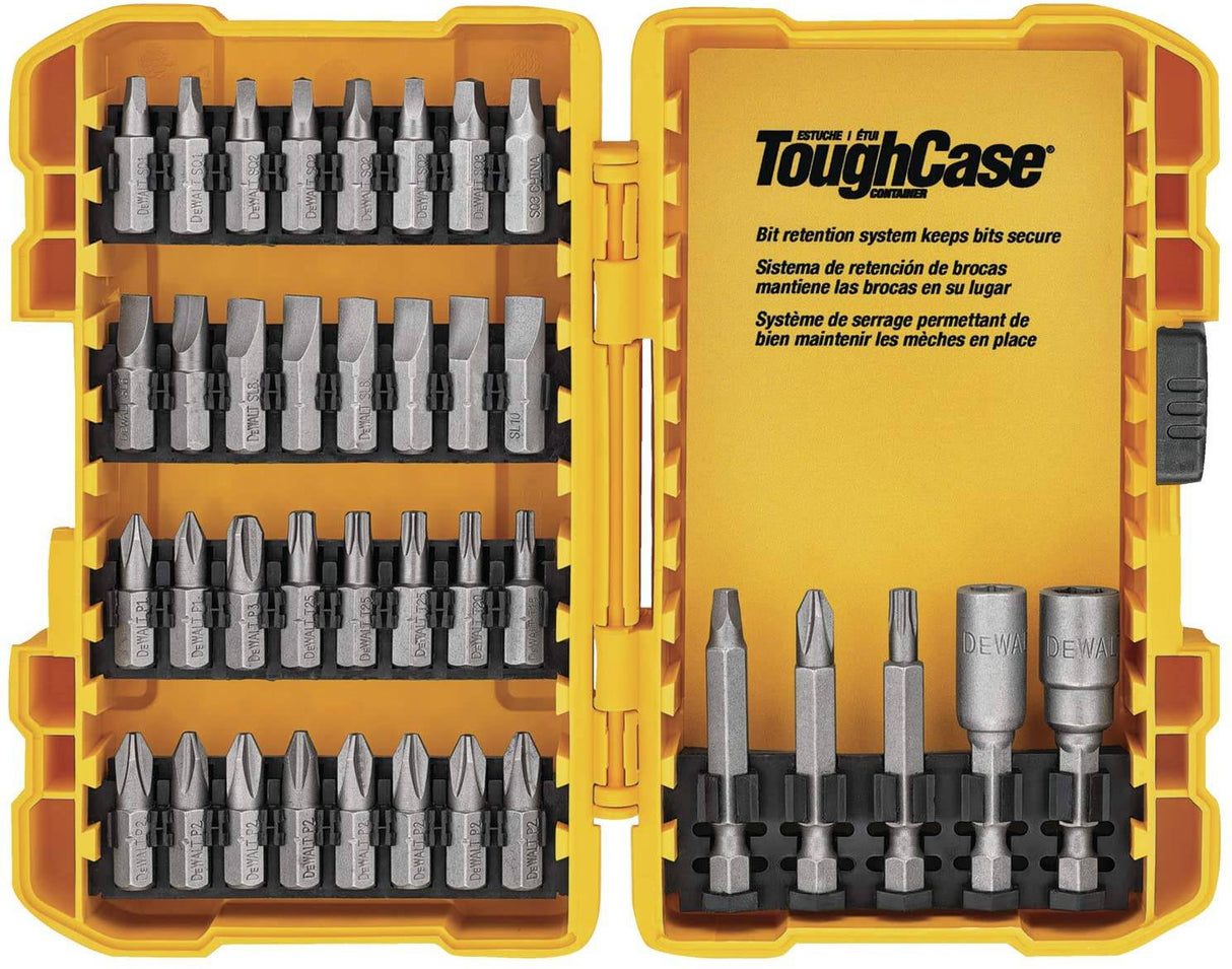 DEWALT DCD771C2 & DWA2FTS100 - Kit de taladro/destornillador inalámbrico de 20 V MAX con destornillador/juego de brocas, 100 piezas - DIGVICE MX