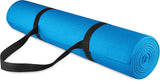 BalanceFrom - Tapete de yoga para ejercicios antidesgarro de alta densidad de 1/4 pulgadas con correa de transporte y bloques de yoga