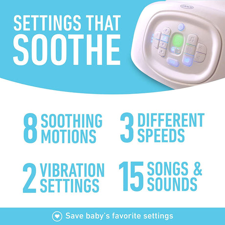 Graco Sense2Soothe Baby Swing con tecnología de detección de llanto - DIGVICE MX