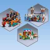 LEGO Minecraft The Nether Bastion 21185 Juego de juguetes de construcción para niños, niños y niñas a partir de 8 años; Incluye 2 zombis y un cazador de zombis; Regalo divertido para juegos (300 piezas), multicolor