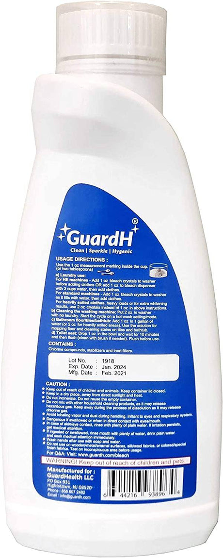GuardH Bleach Crystals - Gránulos finos - 25 oz - DIGVICE MX