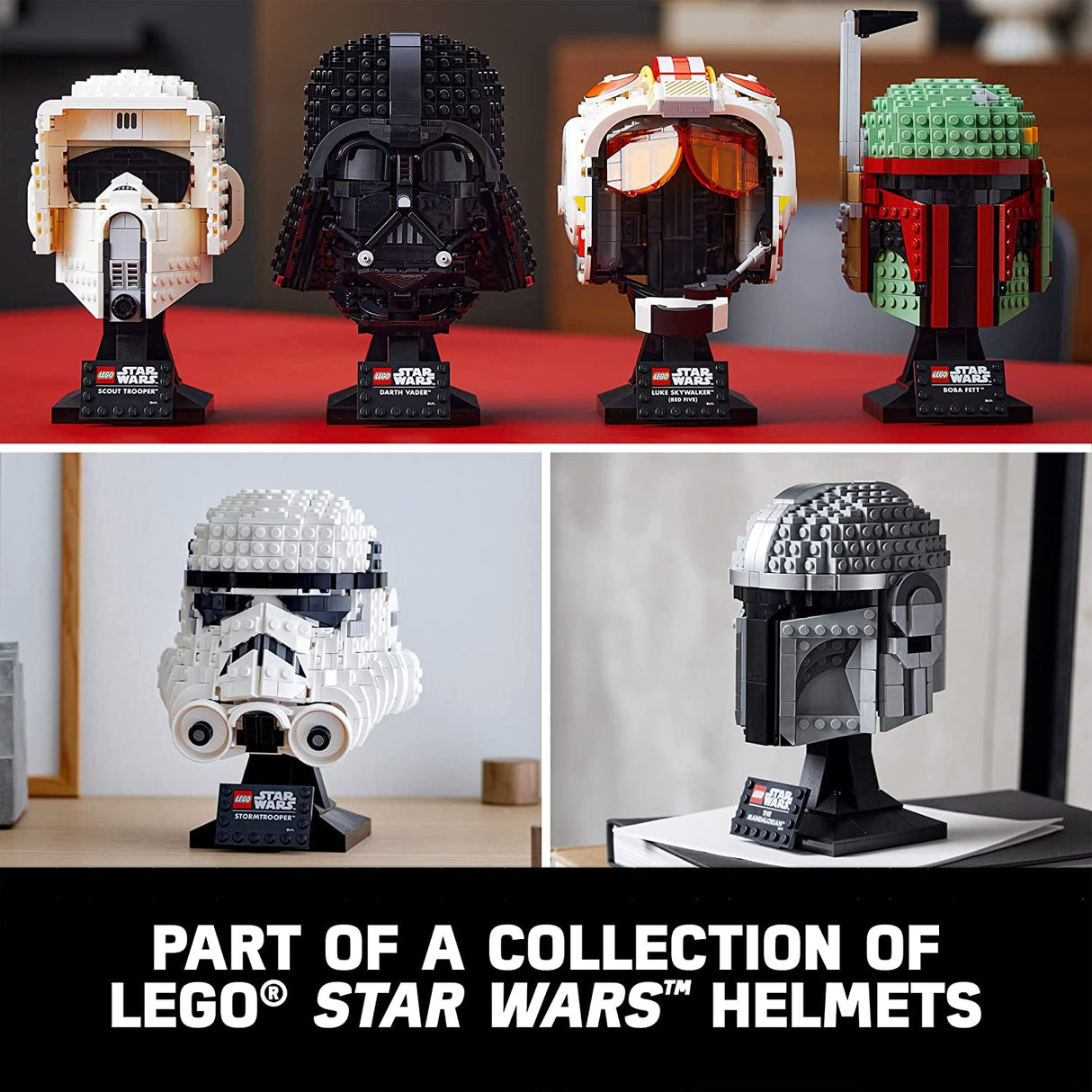 LEGO Star Wars The Mandalorian Helmet 75328  (584 piezas)