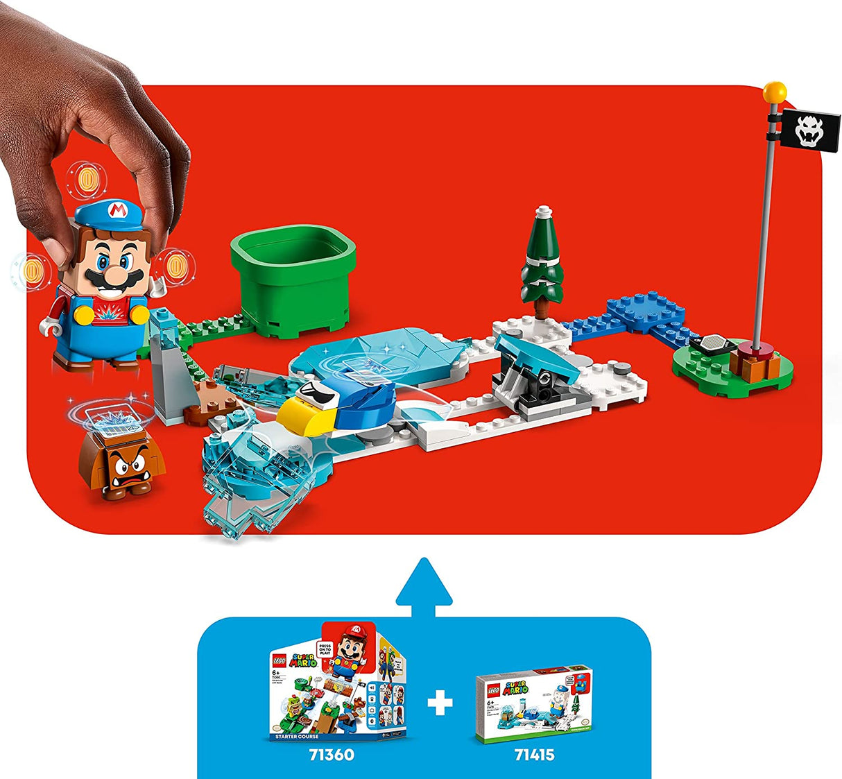 LEGO Super Mario Ice Mario Suit y Frozen World Expansion 71415  (105 piezas)