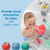 Dr. Brown's CleanUp Float & Hatch Dino Eggs Nesting Bath Toy, 6m+, libre de BPA, certificado neutro de plástico - BL001