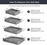 BEDSURE - Cama ortopédica para perro, perros medianas/grandes/extragrandes, sofá de espuma con funda extraíble lavable, forro impermeable y sofá inferior antideslizante - DIGVICE MX