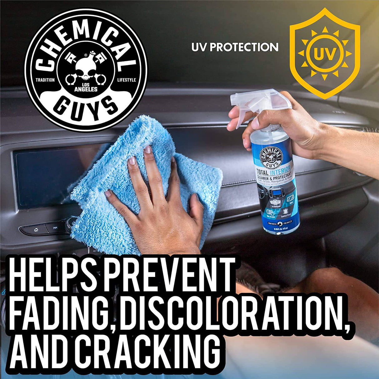 Chemical Guys HOL357 Clean & Shine Car Wash Starter Kit - Seguro para automóviles, camiones, motocicletas, SUV, jeeps, RV y más (7 artículos, incluidos 3 16 oz. Productos químicos para detalles de automóviles)