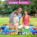 Thremhoo - Alfombra de juegos de algodón para bebés para el piso Alfombra ABC Alfombra de juegos para bebés y niños pequeños Plegable antideslizante - DIGVICE MX