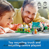 LEGO City Camión de reciclaje 60386 Juego de juguetes de construcción para niños, niños y niñas a partir de 5 años (261 piezas)