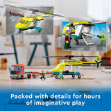 LEGO City Great Vehicles Rescue Helicopter Transport 60343  (215 piezas)