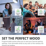 Sunco Lighting Bombillas WiFi inteligentes Alexa, A19 LED inteligente regulable, cambio de color RGB, 6 W, 480 lm, base E26, multicolor, compatible con Amazon Alexa y Google Assistant, blanco sintonizable 4 Pack - DIGVICE MX