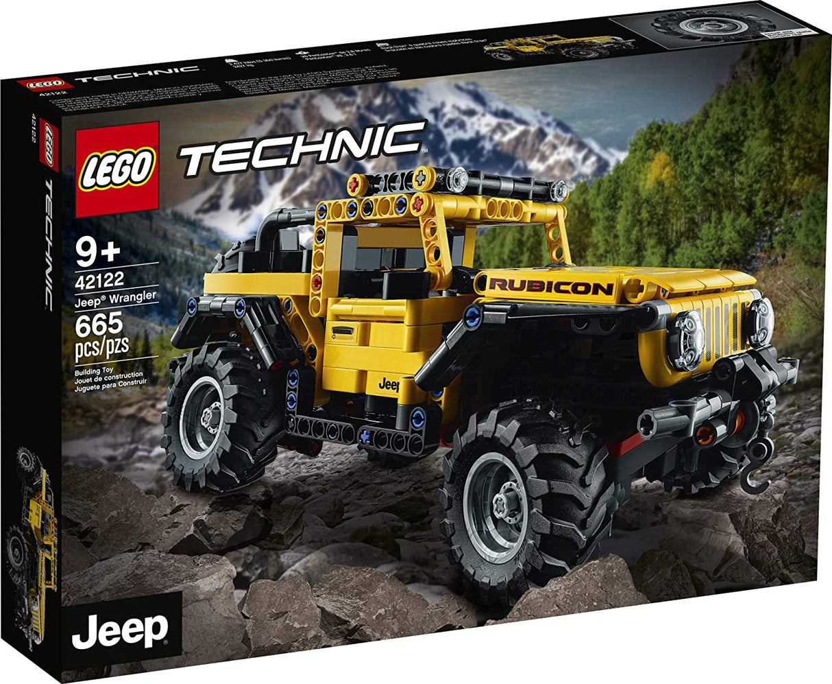 LEGO Technic Jeep Wrangler 42122 Juego de juguetes de construcción para niños, niños y niñas a partir de 9 años (665 piezas)