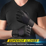 Ihuan  - Guantes de entrenamiento para hombres de dedo completo: guantes de levantamiento de pesas para hombres, guantes de levantamiento de gimnasio guantes de mano completa