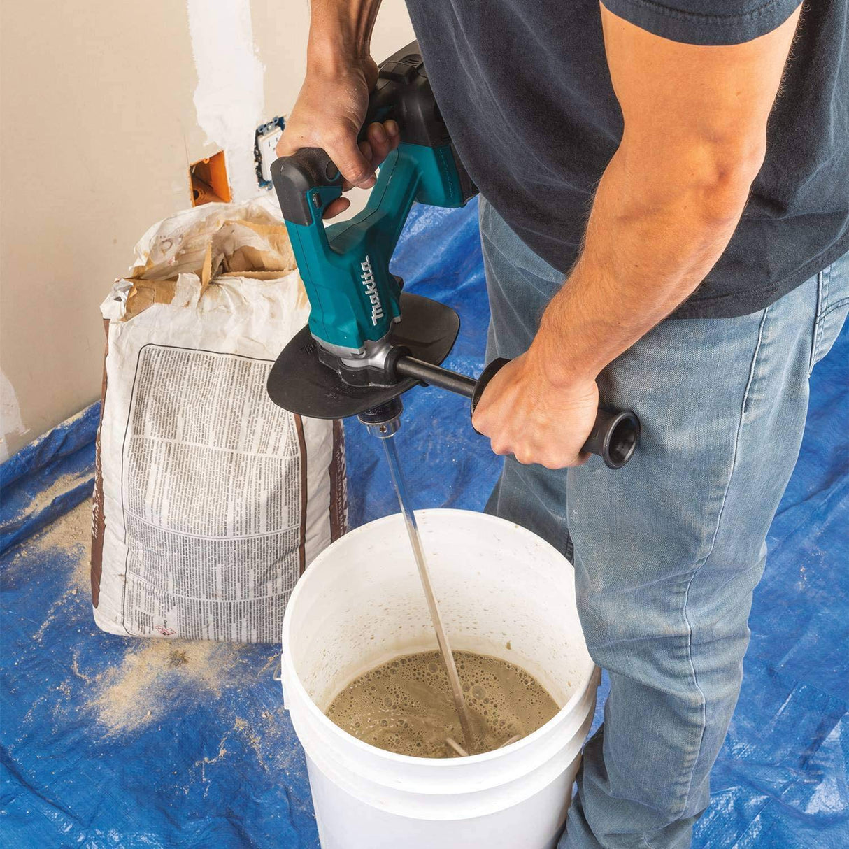 Makita XTU02Z 18V LXT Litio-Ion sin escobillas Mezclador inalámbrico de 1/2 ", solo herramienta - DIGVICE MX
