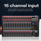 Fineshine Mezclador de audio de 12 canales Consola de mezcla de sonido con USB Bluetooth, entrada de grabación de PC, conector de micrófono XLR, alimentación de 48 V, entrada/salida RCA para profesionales y principiantes (12 canales)