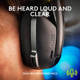 Logitech G435 LIGHTSPEED Auriculares inalámbricos para juegos y Bluetooth - Auriculares supraaurales ligeros, micrófonos integrados, batería de 18 h, compatible con Dolby Atmos, PC, PS4, PS5, Nintendo Switch, móvil - Negro